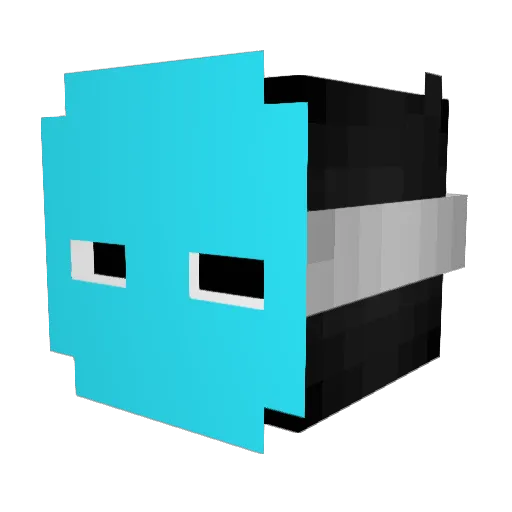 Haeling Minecraft avatar head, 3D render