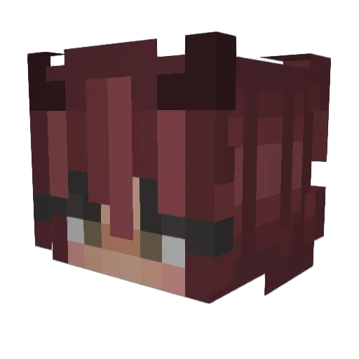 Haematodipsia Minecraft avatar head, 3D render