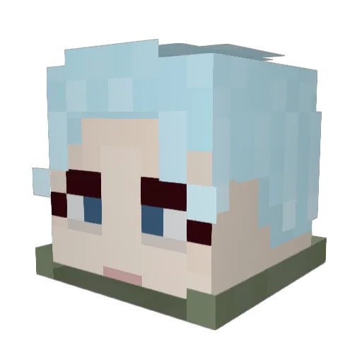 Haemgu Minecraft avatar head, 3D render