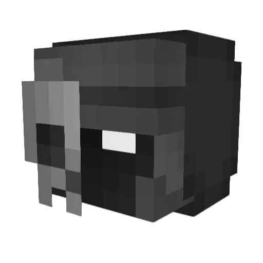 Haensel Minecraft avatar head, 3D render