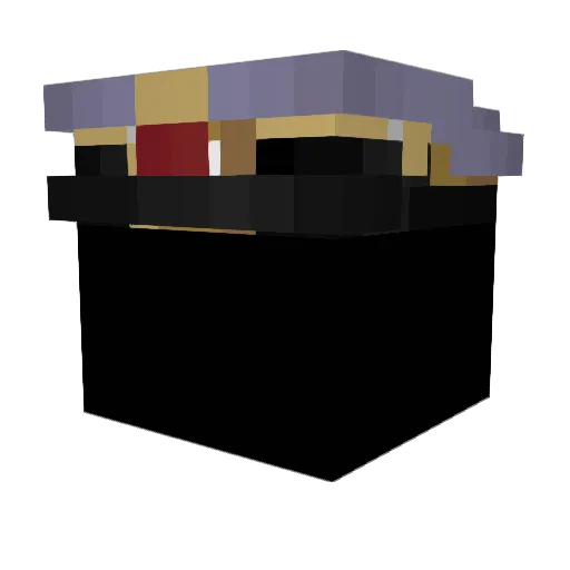 Haer4Haer Minecraft avatar head, 3D render