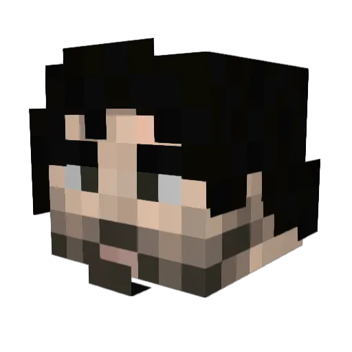 Haestya Minecraft avatar head, 3D render