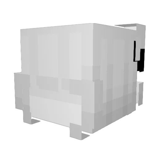 Haeww Minecraft avatar head, 3D render