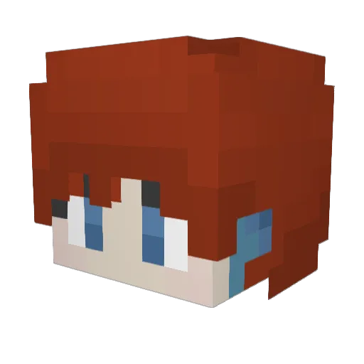 Haeyungg Minecraft avatar head, 3D render