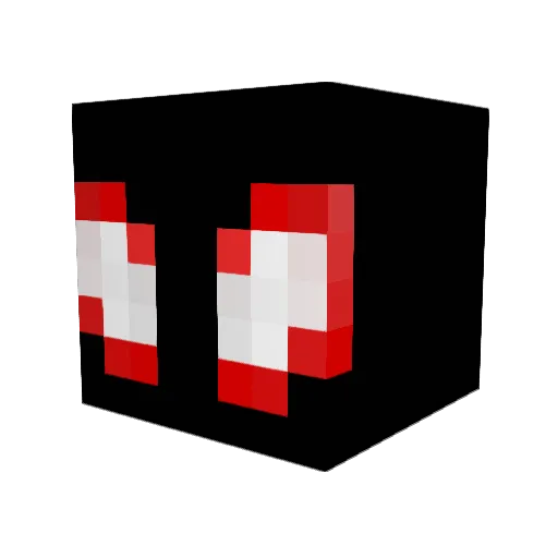 HafaMorty Minecraft avatar head, 3D render