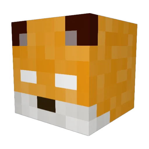 Haffayad Minecraft avatar head, 3D render