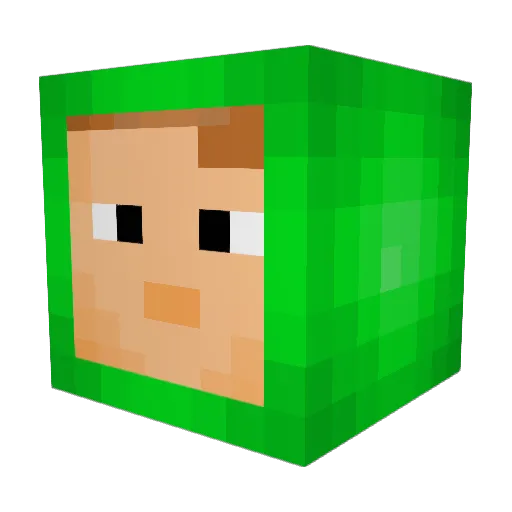 Hafoda Minecraft avatar head, 3D render