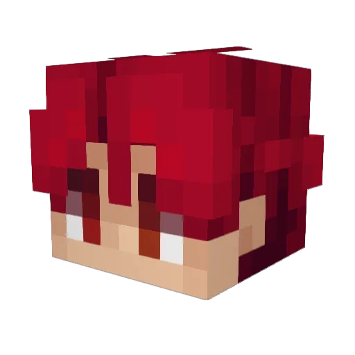 HaftiTHC Minecraft avatar head, 3D render