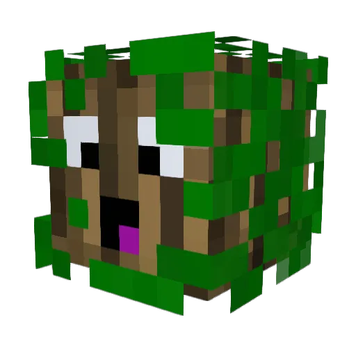 Haftic Minecraft avatar head, 3D render