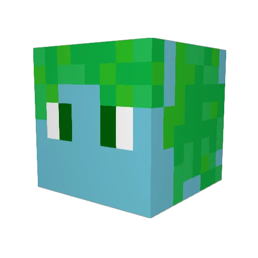 Hagazussa Minecraft avatar head, 3D render