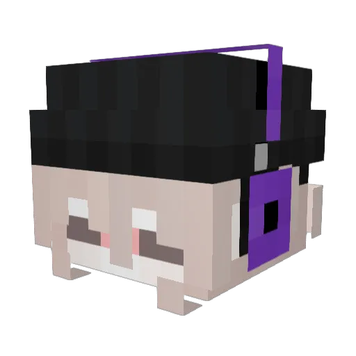 Hageh Minecraft avatar head, 3D render