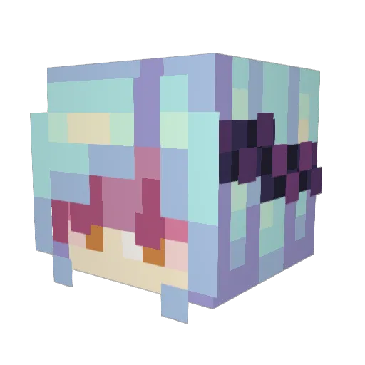 HagenvT Minecraft avatar head, 3D render