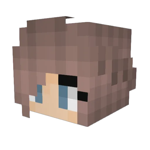 Haget Minecraft avatar head, 3D render