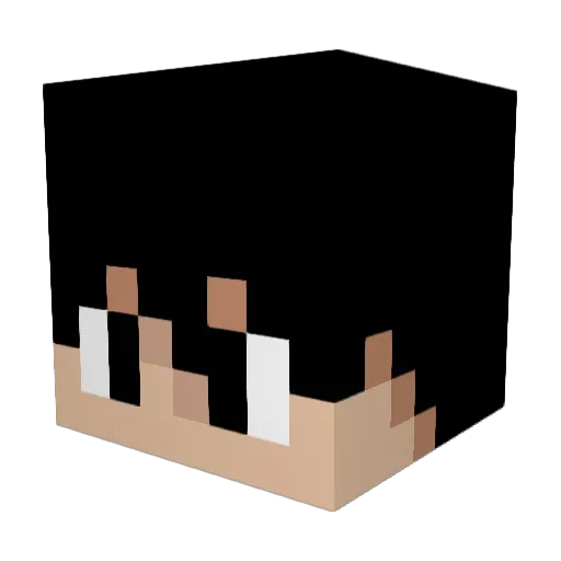 Hagfr Minecraft avatar head, 3D render