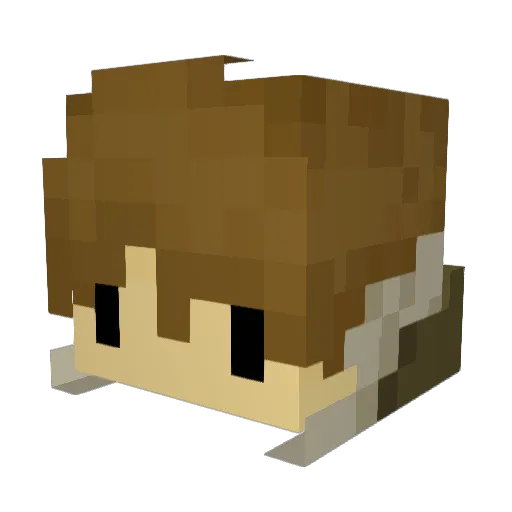 Haggard_ Minecraft avatar head, 3D render