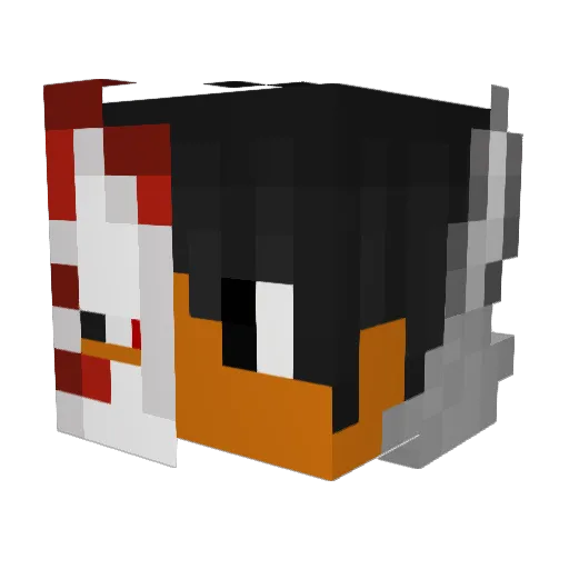 Haggiee Minecraft avatar head, 3D render
