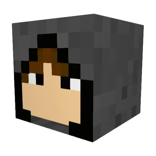 Haggir Minecraft avatar head, 3D render