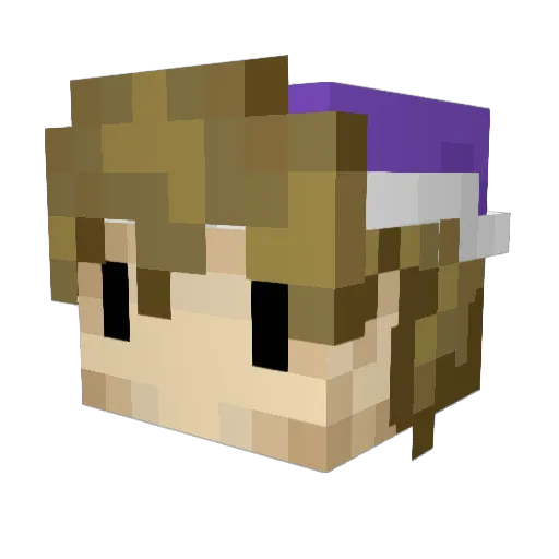 Hagi2610 Minecraft avatar head, 3D render