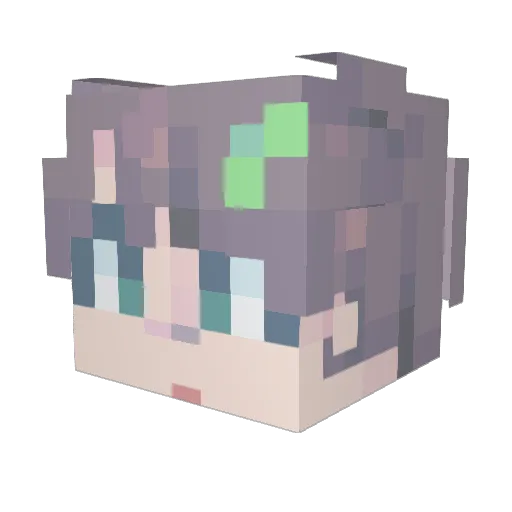 Hagiyang Minecraft avatar head, 3D render