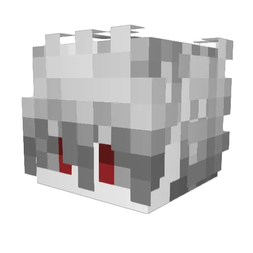 HagonIV Minecraft avatar head, 3D render