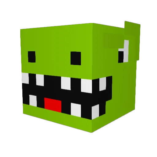 Hagour Minecraft avatar head, 3D render