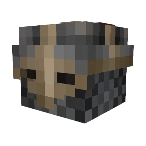 Hagrast Minecraft avatar head, 3D render