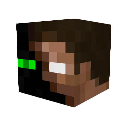 Hagsgedudel_HaDe Minecraft avatar head, 3D render
