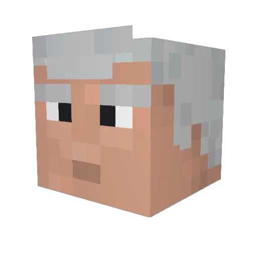 Hagstr0m Minecraft avatar head, 3D render
