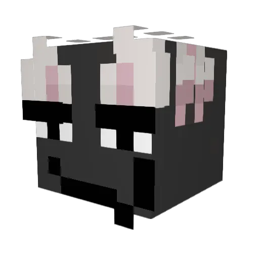 Hagubman Minecraft avatar head, 3D render