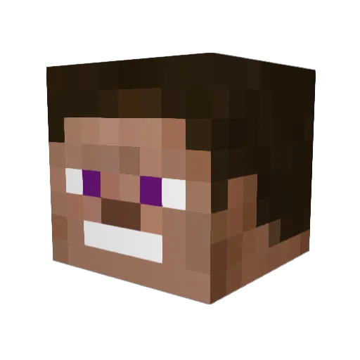 HagurumaAss Minecraft avatar head, 3D render