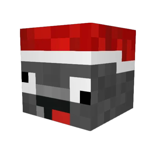 HagusXD Minecraft avatar head, 3D render