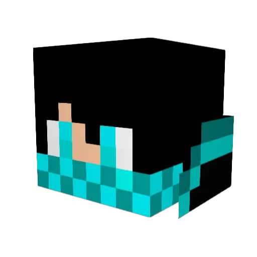 Haha530 Minecraft avatar head, 3D render