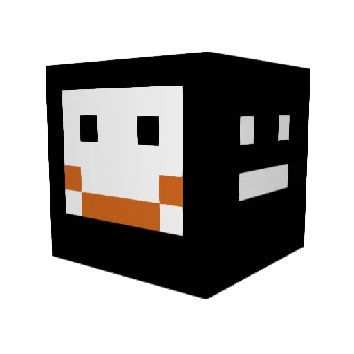 HahaVincent Minecraft avatar head, 3D render