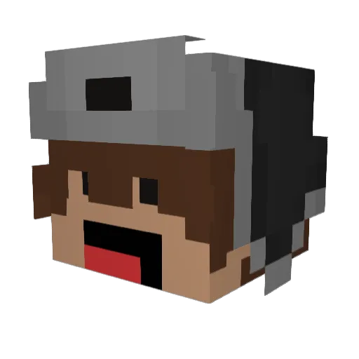 Haha_Alexx Minecraft avatar head, 3D render