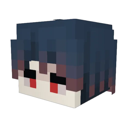 Hahahaha2004 Minecraft avatar head, 3D render