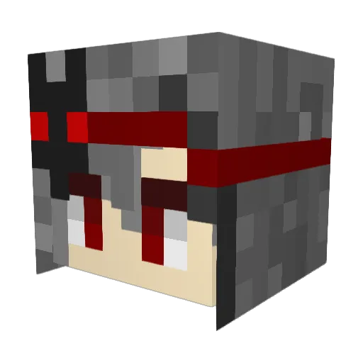 Hahahaha495 Minecraft avatar head, 3D render