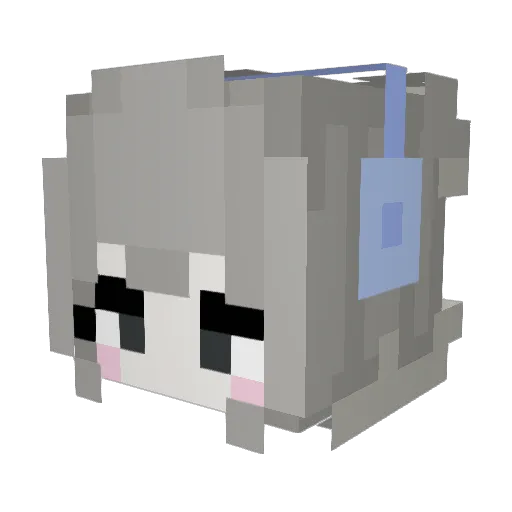 HaiFeng2120 Minecraft avatar head, 3D render