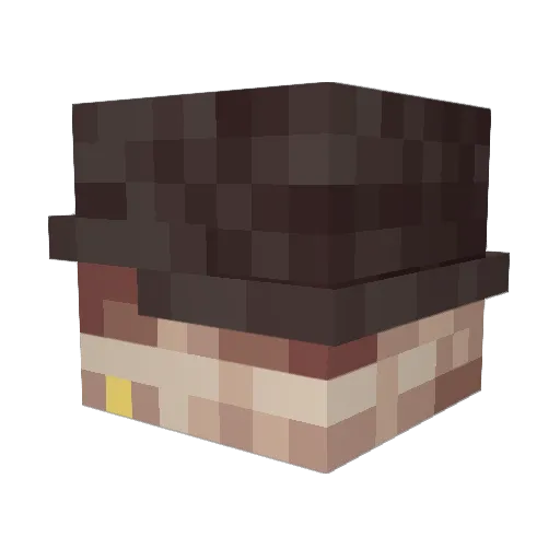 HaiTanker Minecraft avatar head, 3D render