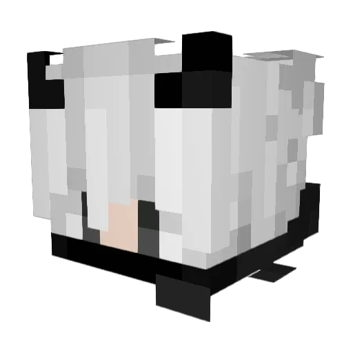 HaiYTB Minecraft avatar head, 3D render