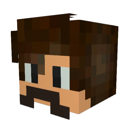 Haid__ Minecraft avatar head, 3D render
