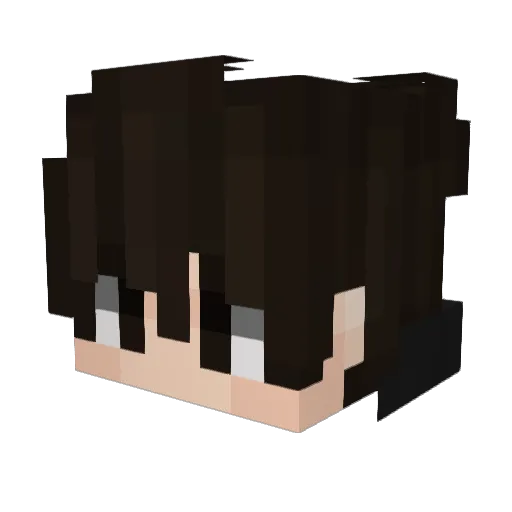 Haidar1745 Minecraft avatar head, 3D render