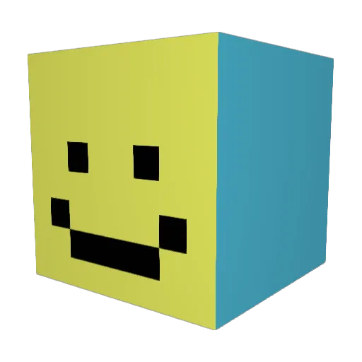 Haiemielun Minecraft avatar head, 3D render