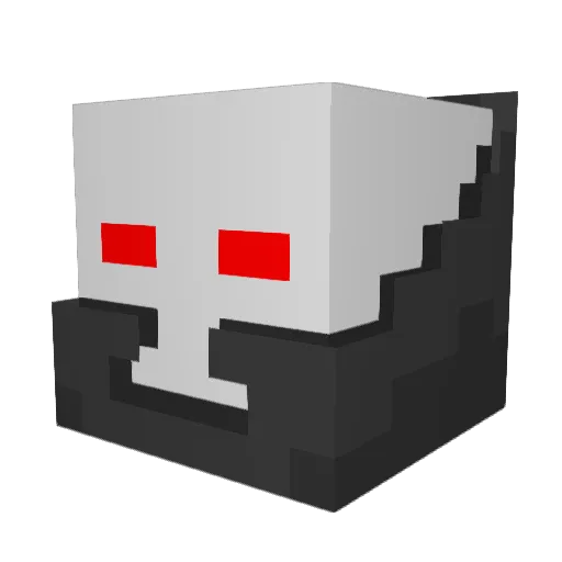 Haifai Minecraft avatar head, 3D render