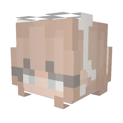 Haikey0222 Minecraft avatar head, 3D render