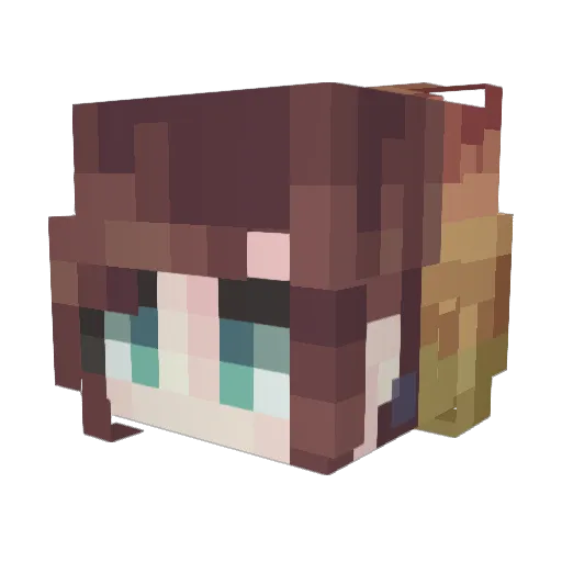 HailEng Minecraft avatar head, 3D render