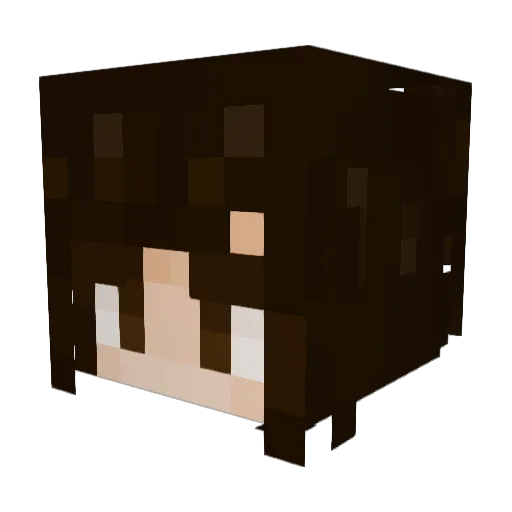 HailRain Minecraft avatar head, 3D render
