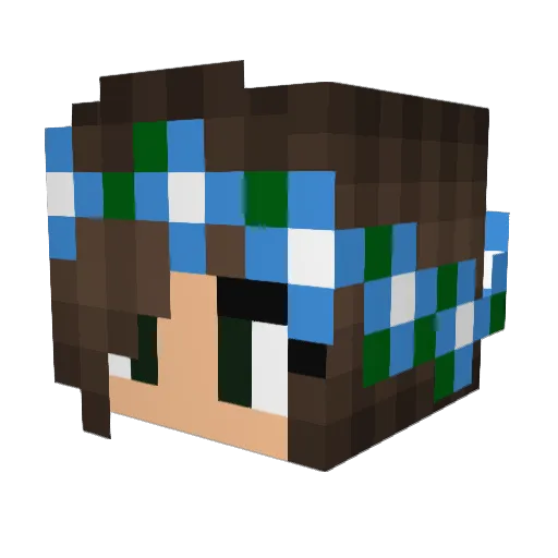 HailStormss Minecraft avatar head, 3D render