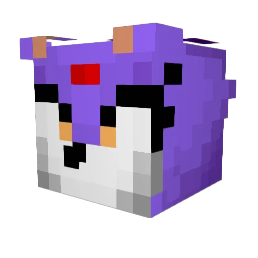 Hailey231 Minecraft avatar head, 3D render