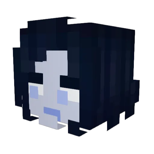 Hailey42069 Minecraft avatar head, 3D render