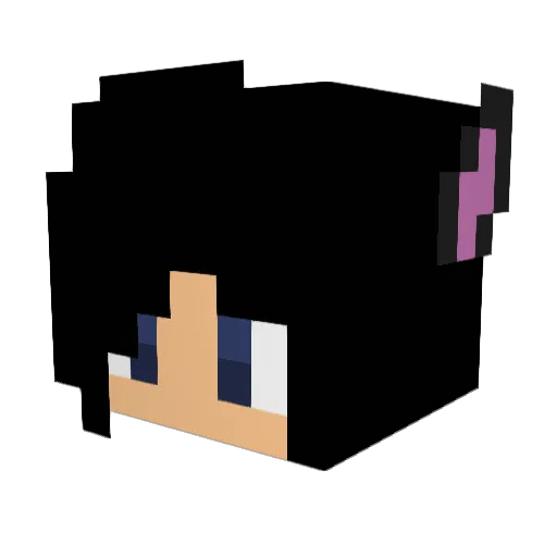 HaileyMikalah Minecraft avatar head, 3D render